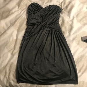 Express cocktail dress charcoal gray